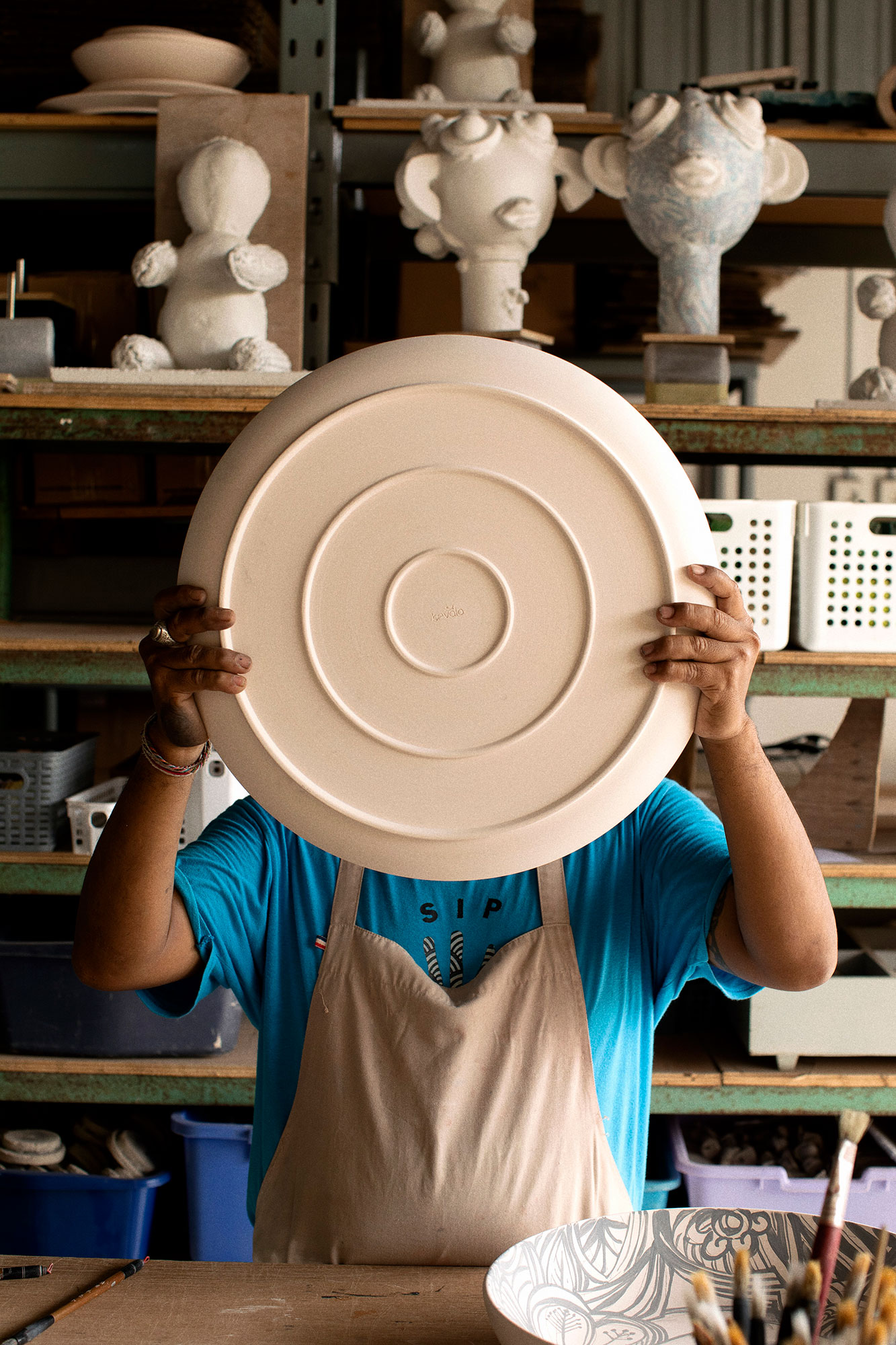 Person holding plate